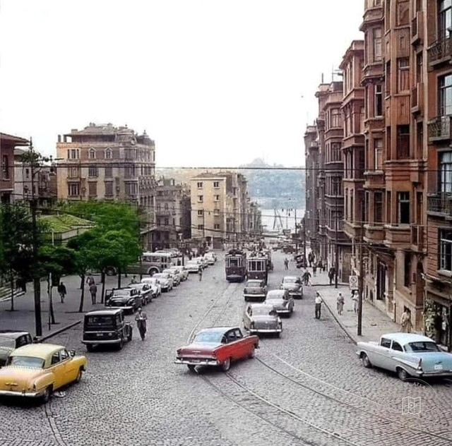 Şişhane Hill, Beyoğlu, 1960s