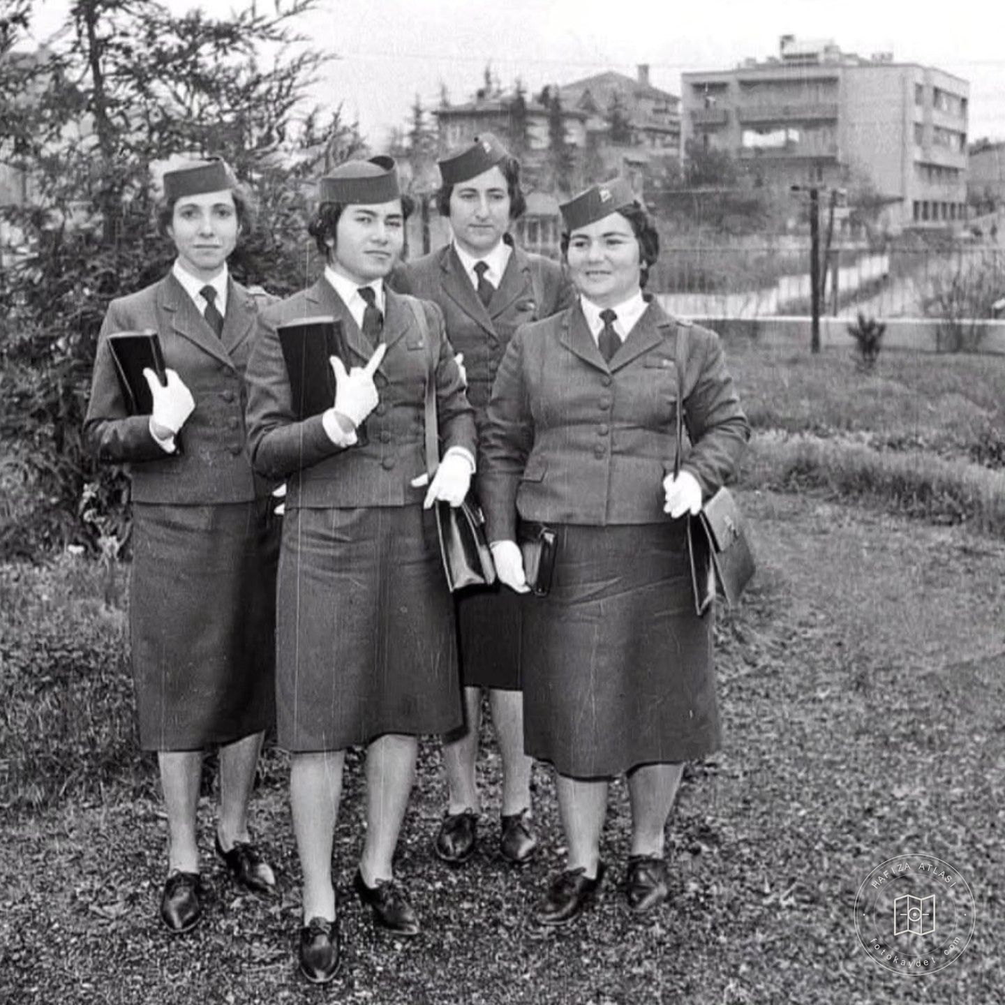 İETT bus conductors at Şişli Depot, 1962