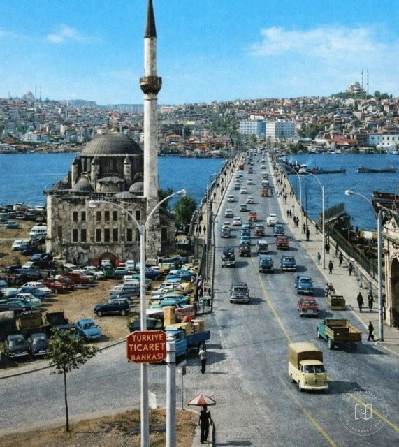 Azapkapı and Unkapanı Bridge, 1964