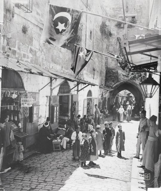 A market in Jerusalem in the early 1900s