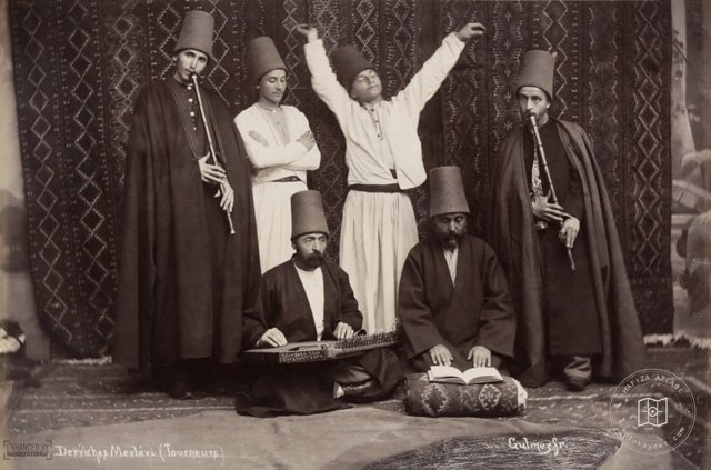 Mevlevi dervishes, 1890