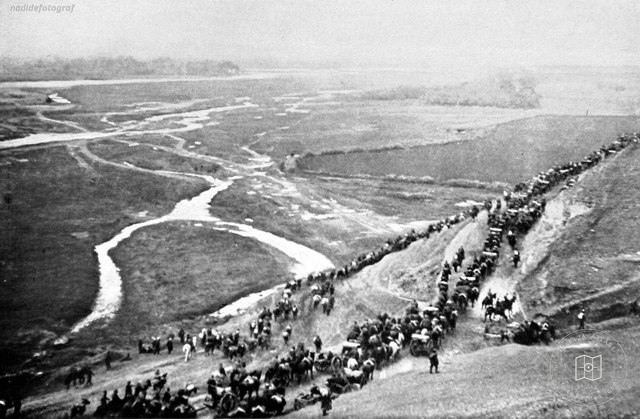 Ottoman troops withdrawing through the Vardar Valley, 1912