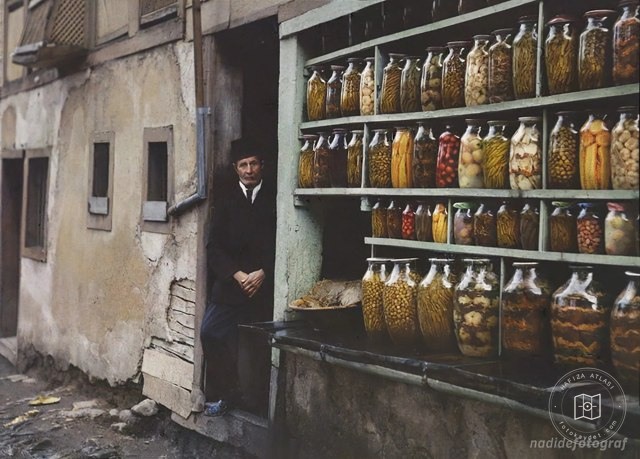 A pickle seller in Bursa, 1908