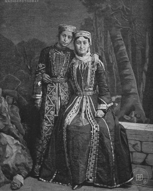 A Circassian nobleman and his daughter, 1896