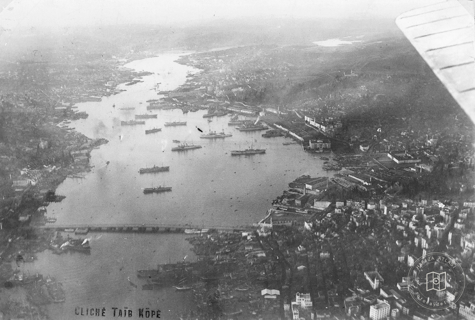The Ottoman fleet anchored in the Golden Horn, 1914