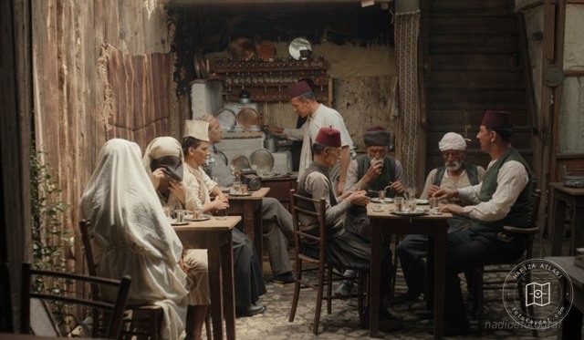 A coffeehouse in Sarajevo, 1928