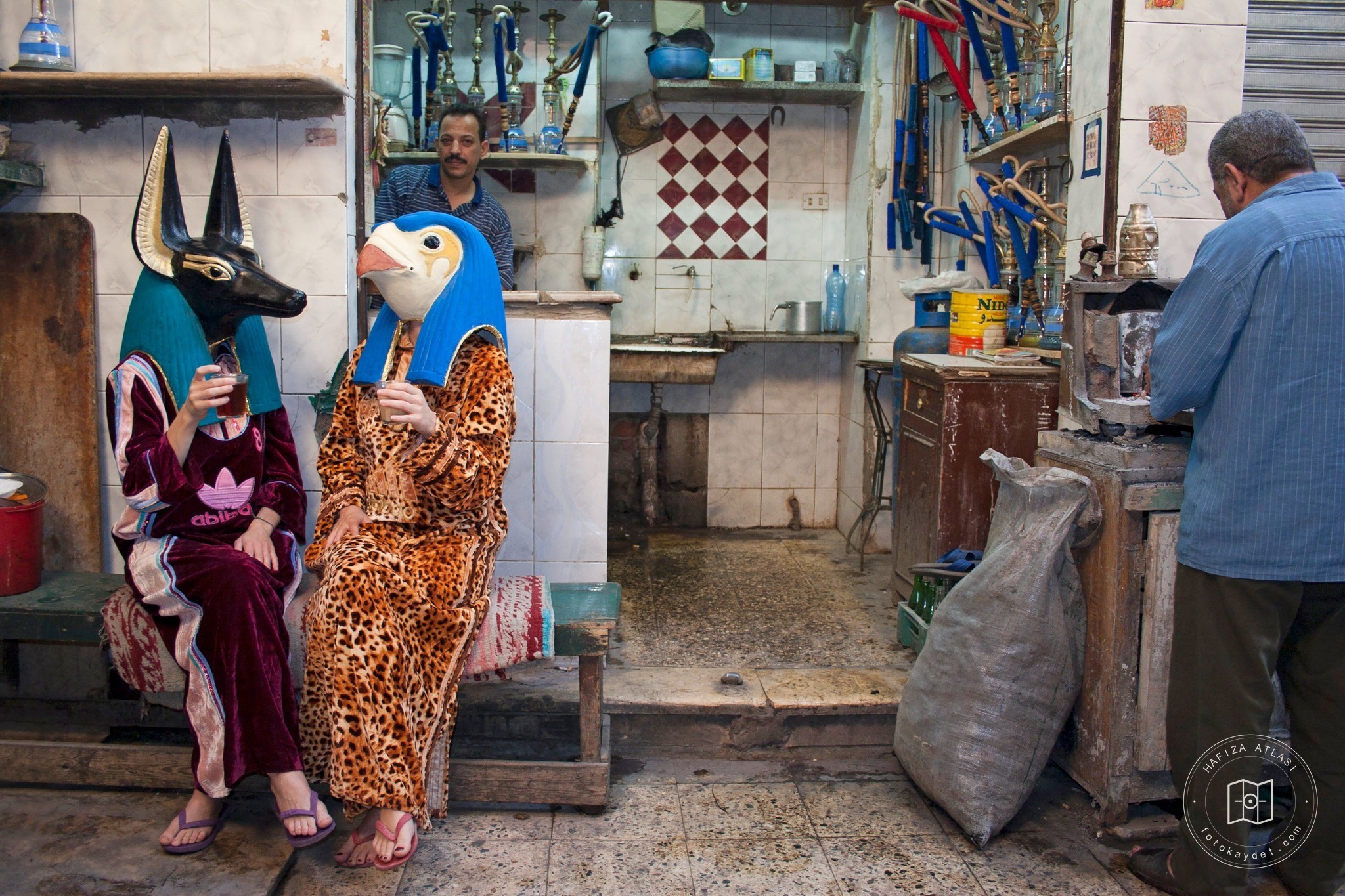A surreal photographic work in Cairo, 2006