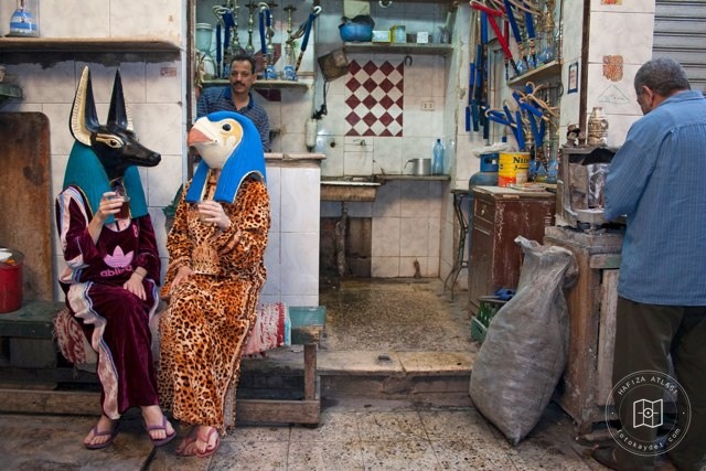 A surreal photographic work in Cairo, 2006