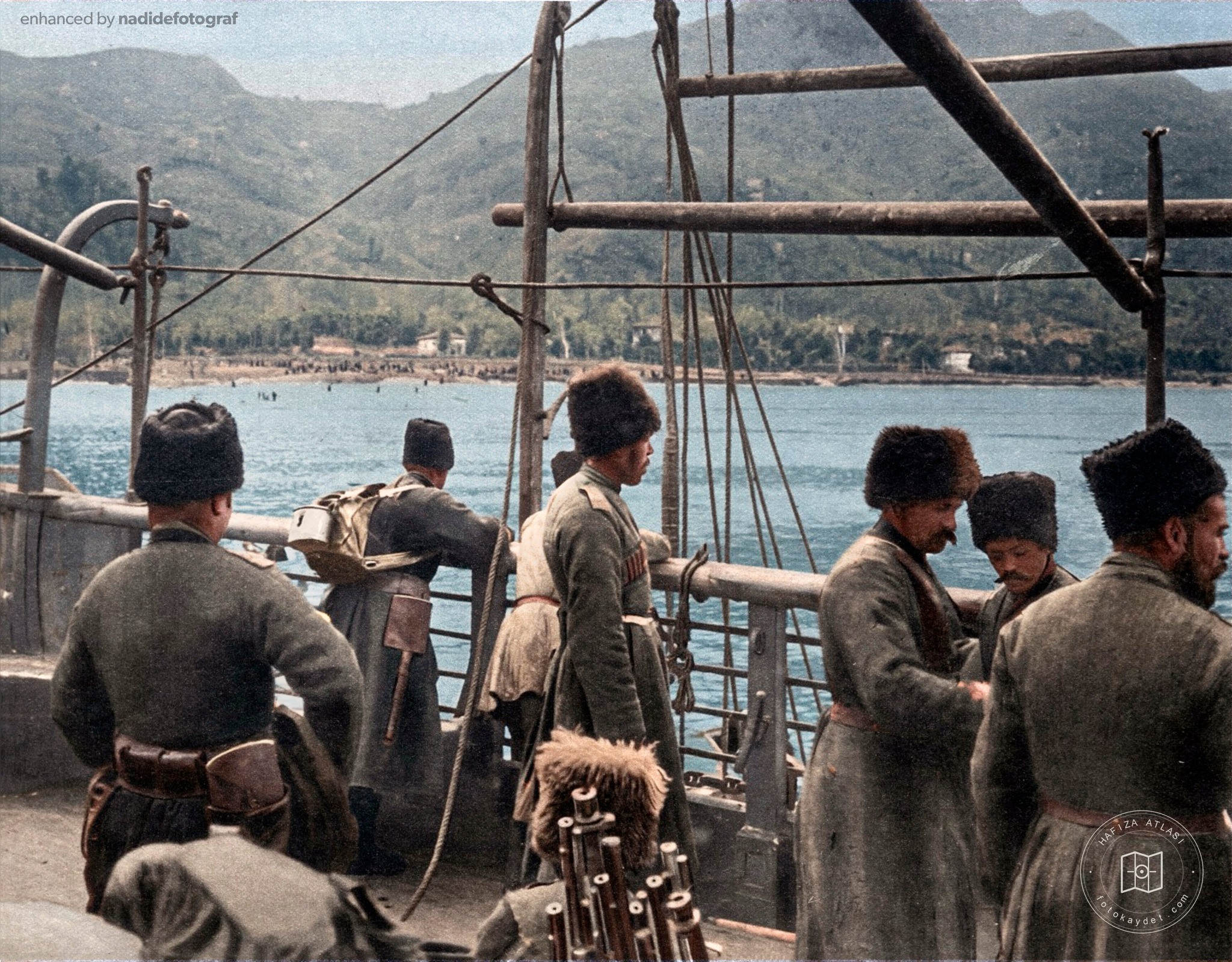 Russian troops landing at Rize