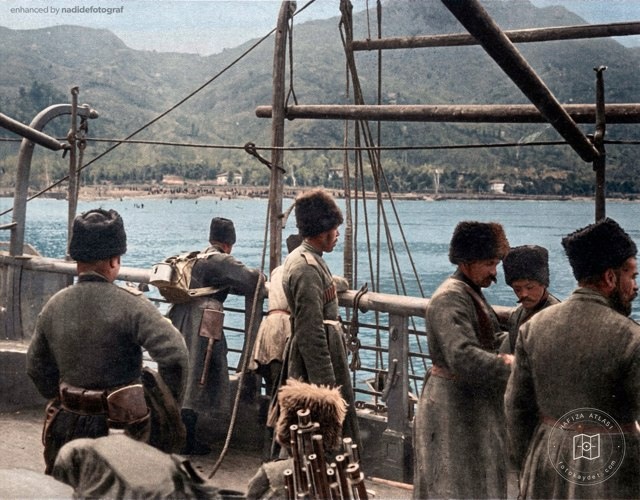 Russian troops landing at Rize