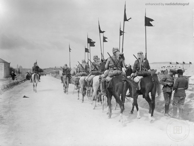Turkish cavalry south of Jerusalem, 1917