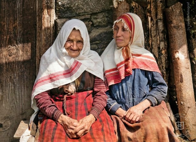 A Pomak grandmother with her grandchild, 1930
