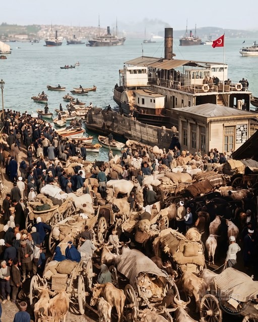 Refugees from Macedonia arriving in Sirkeci