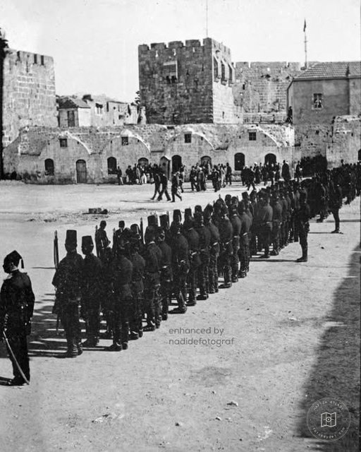 Military drills inside a barracks in Jerusalem