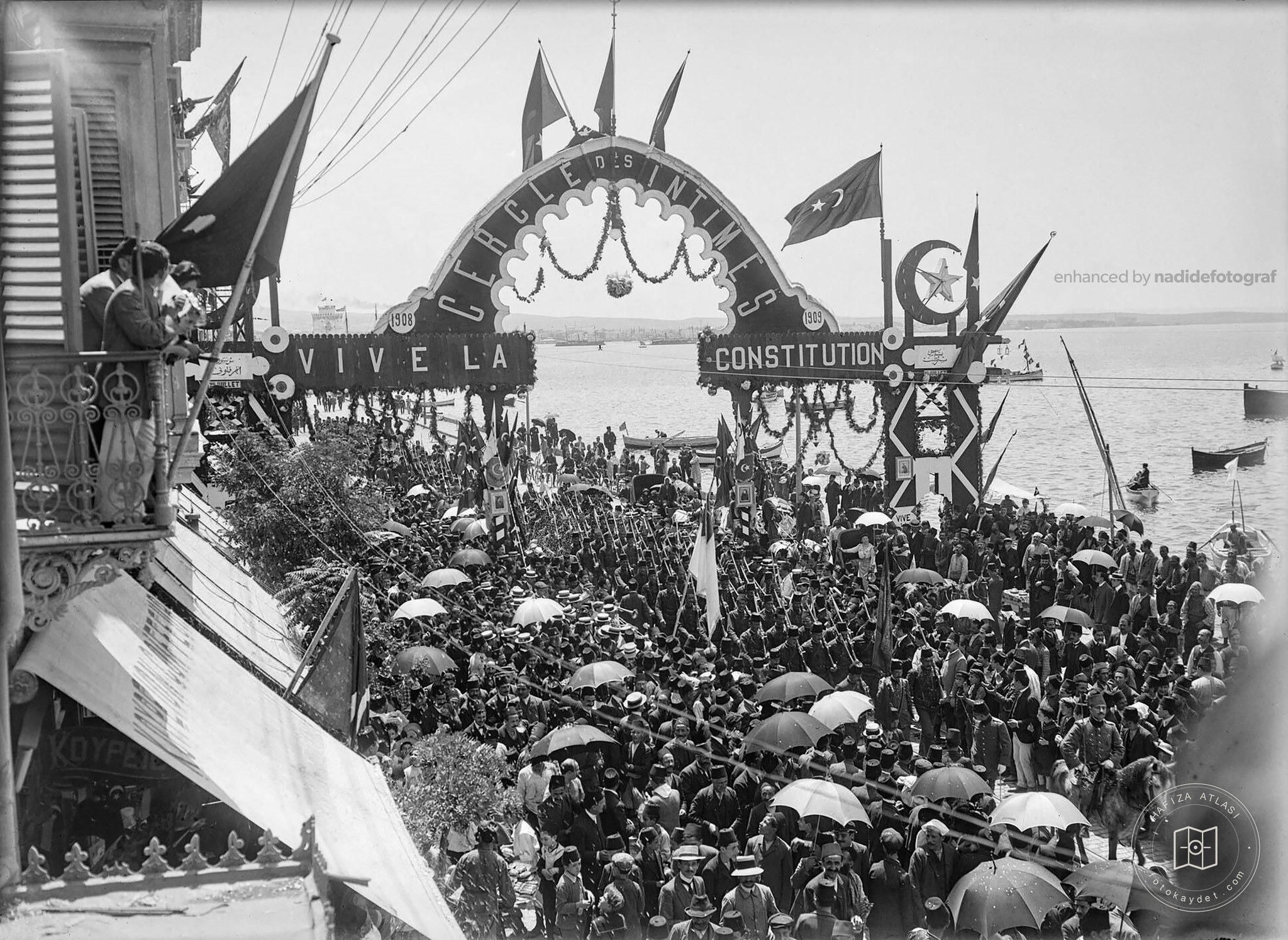 Turkish cavalry parading in Thessaloniki, 1909
