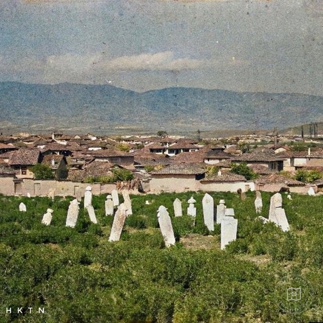 Skopje viewed from a cemetery, May 1913