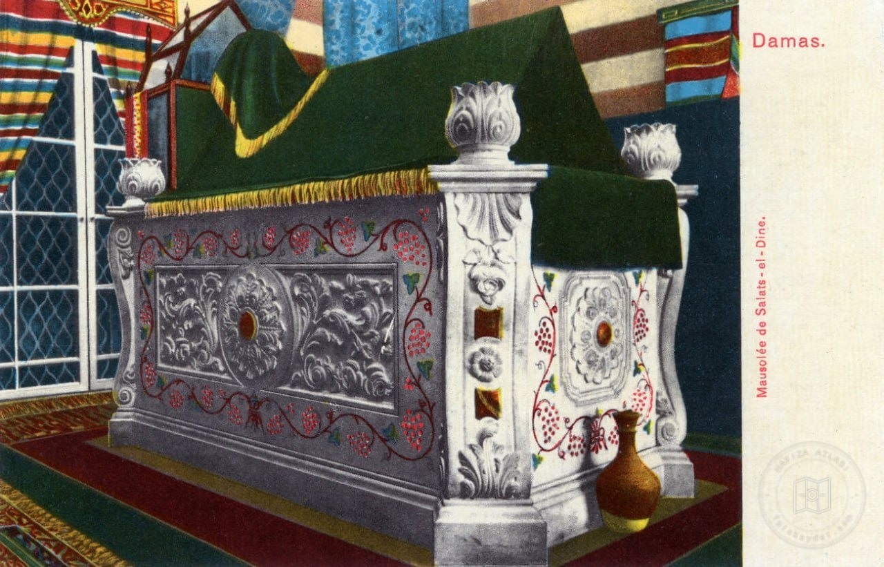 The tomb of Saladin in Damascus, 1898