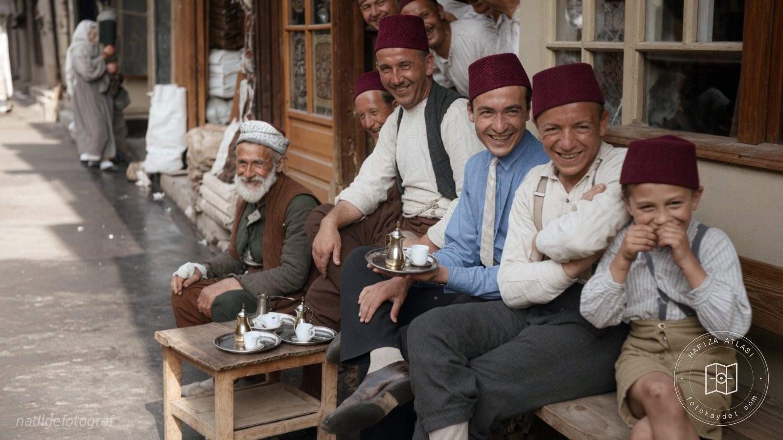 A coffeehouse in Sarajevo, 1928