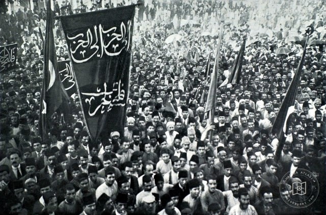 A Balkan War rally in Beirut, 1912