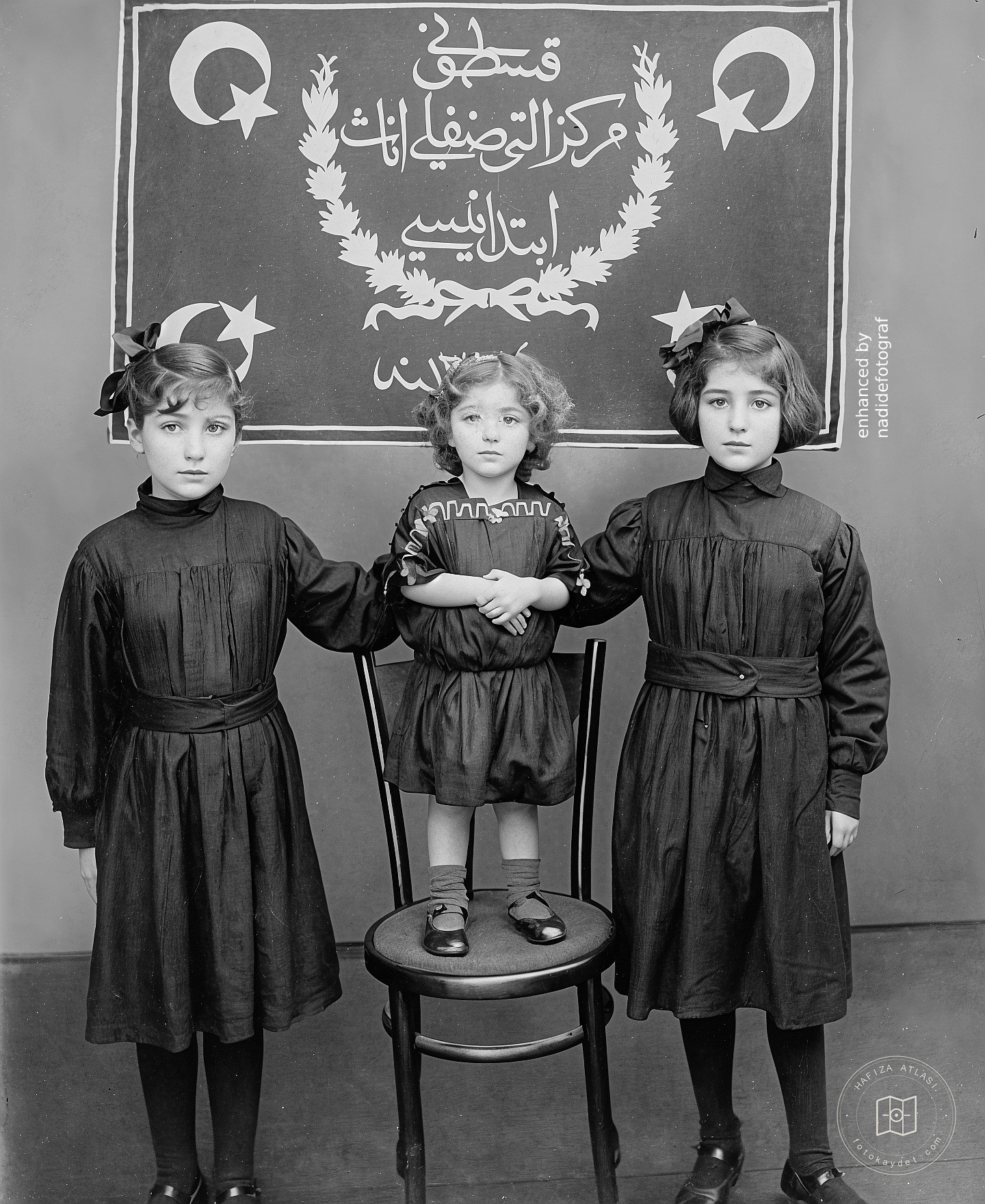 A girls' primary school in Kastamonu, around 1910