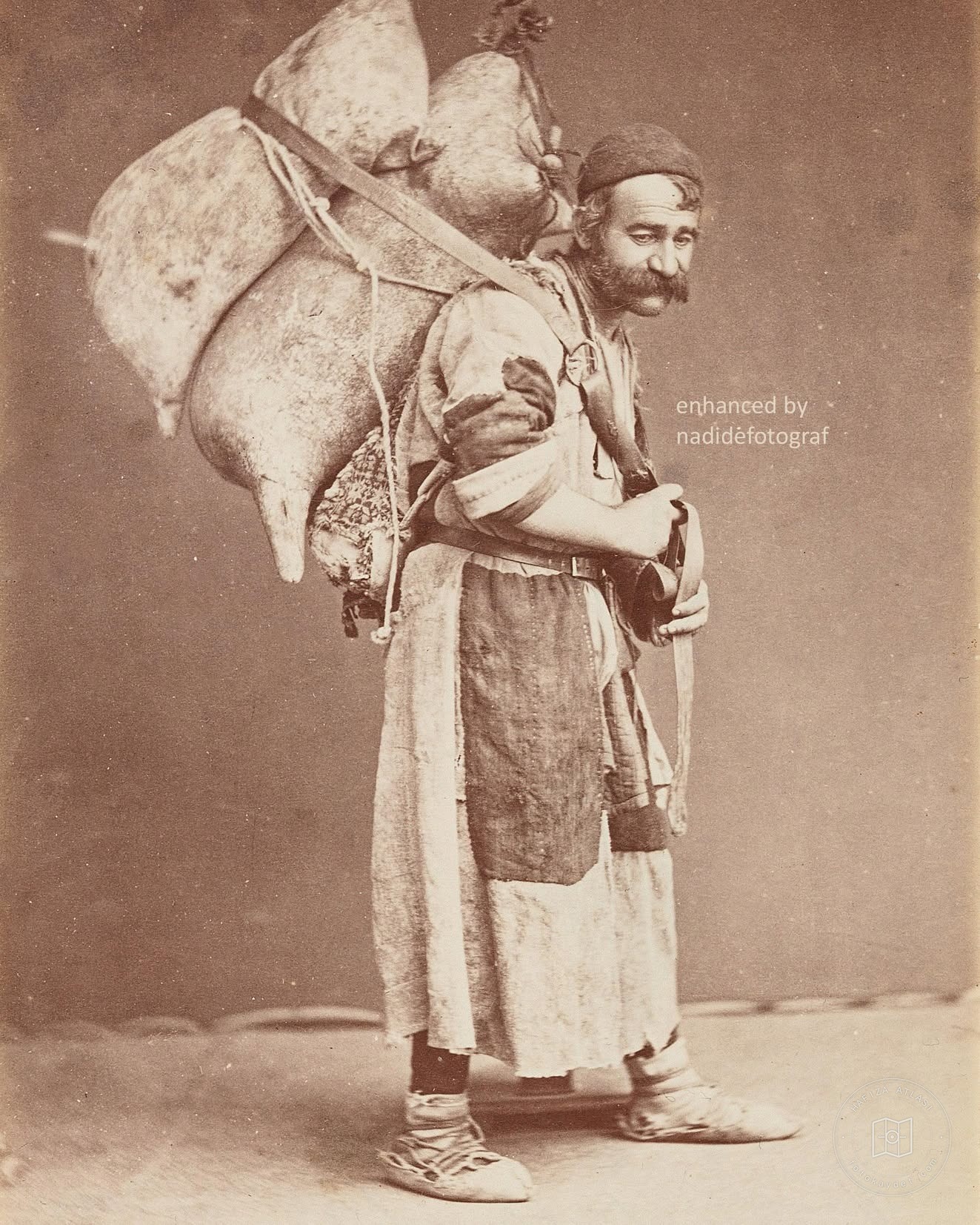 A wine seller in Tbilisi, 1880