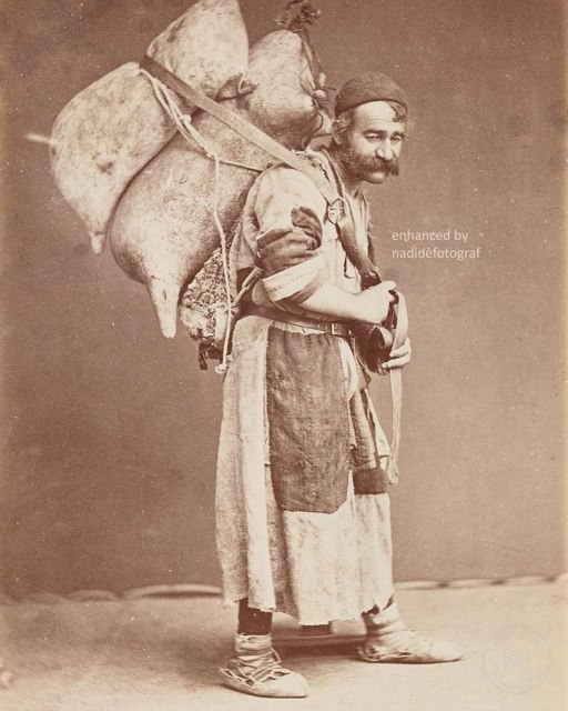 A wine seller in Tbilisi, 1880