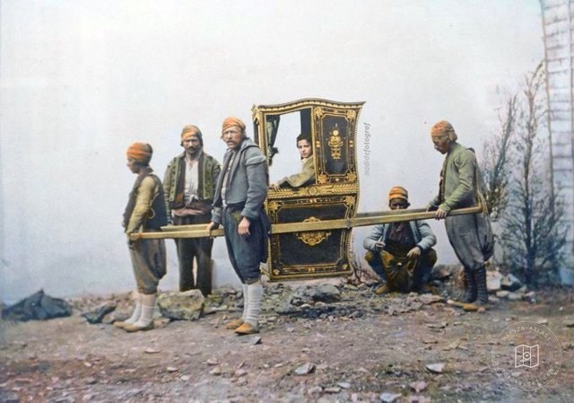 A palanquin, 1865