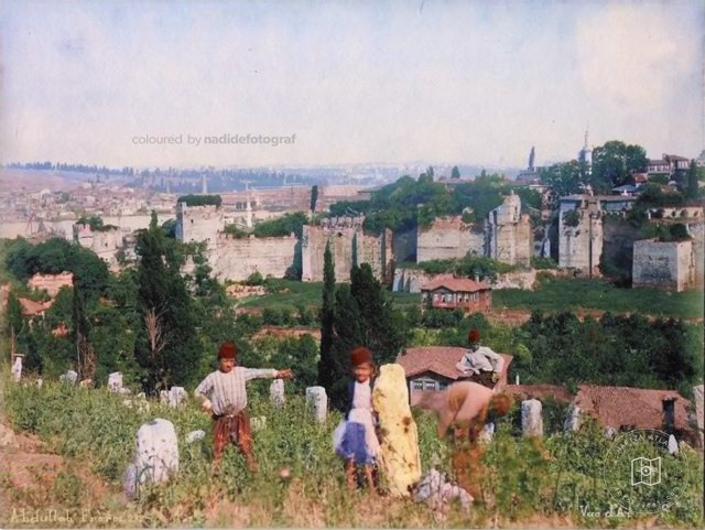 View of Eyüp and Ayvansaray, 1880