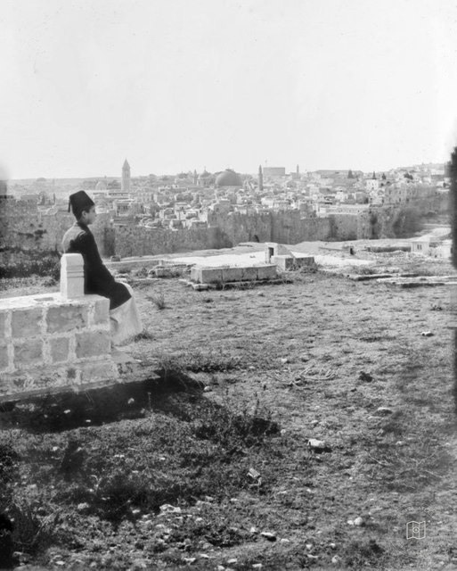 The Mount of Olives in Jerusalem in the early 1900s