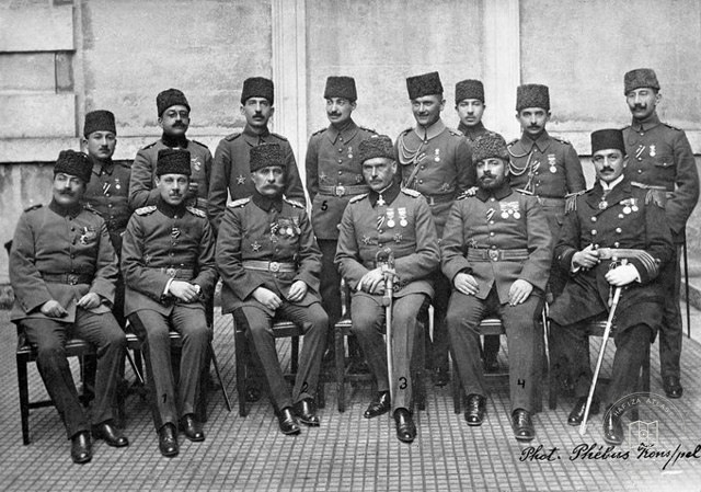 Liman von Sanders with Ottoman officers, 1914–1918