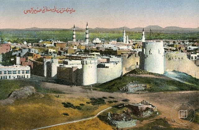 The walls of Medina and the Prophet's Mosque