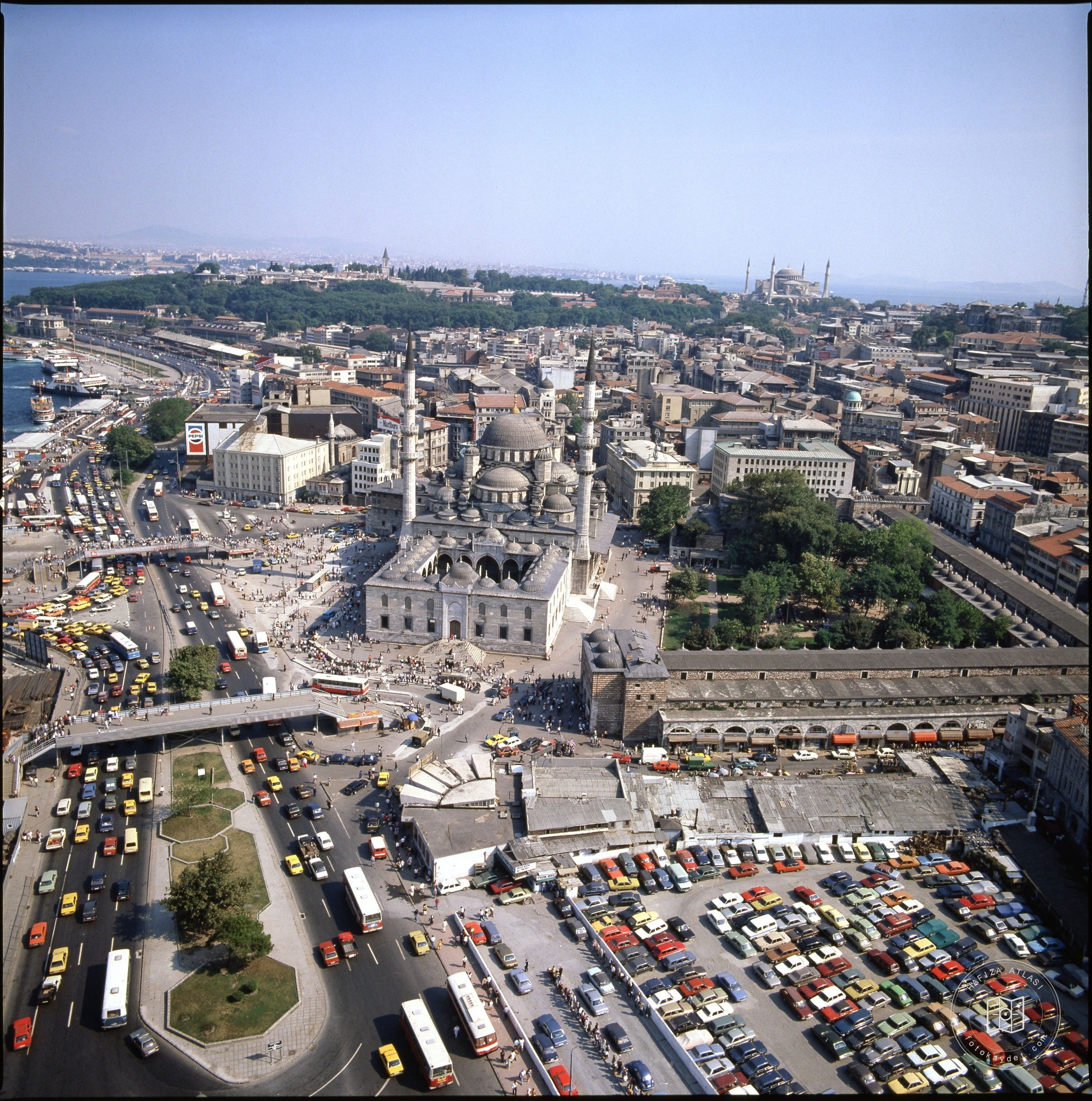 Aerial view of Eminönü and Sirkeci