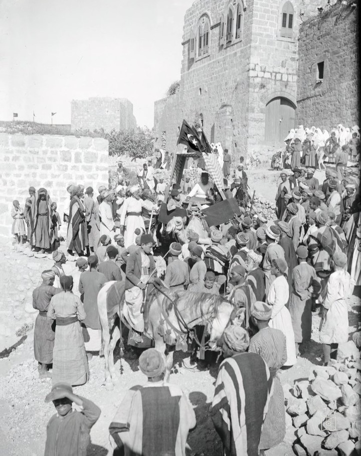 A village wedding in Palestine, 1898