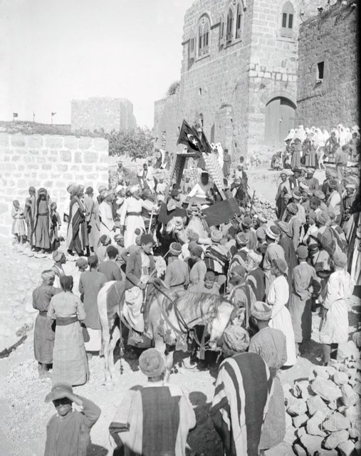 A village wedding in Palestine, 1898