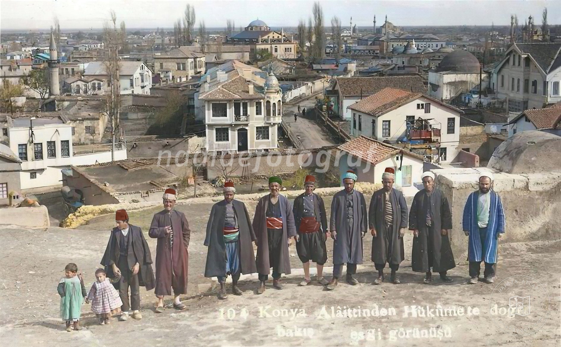 Konya Alaaddin Tepesi'nden hükûmet konağına bakış