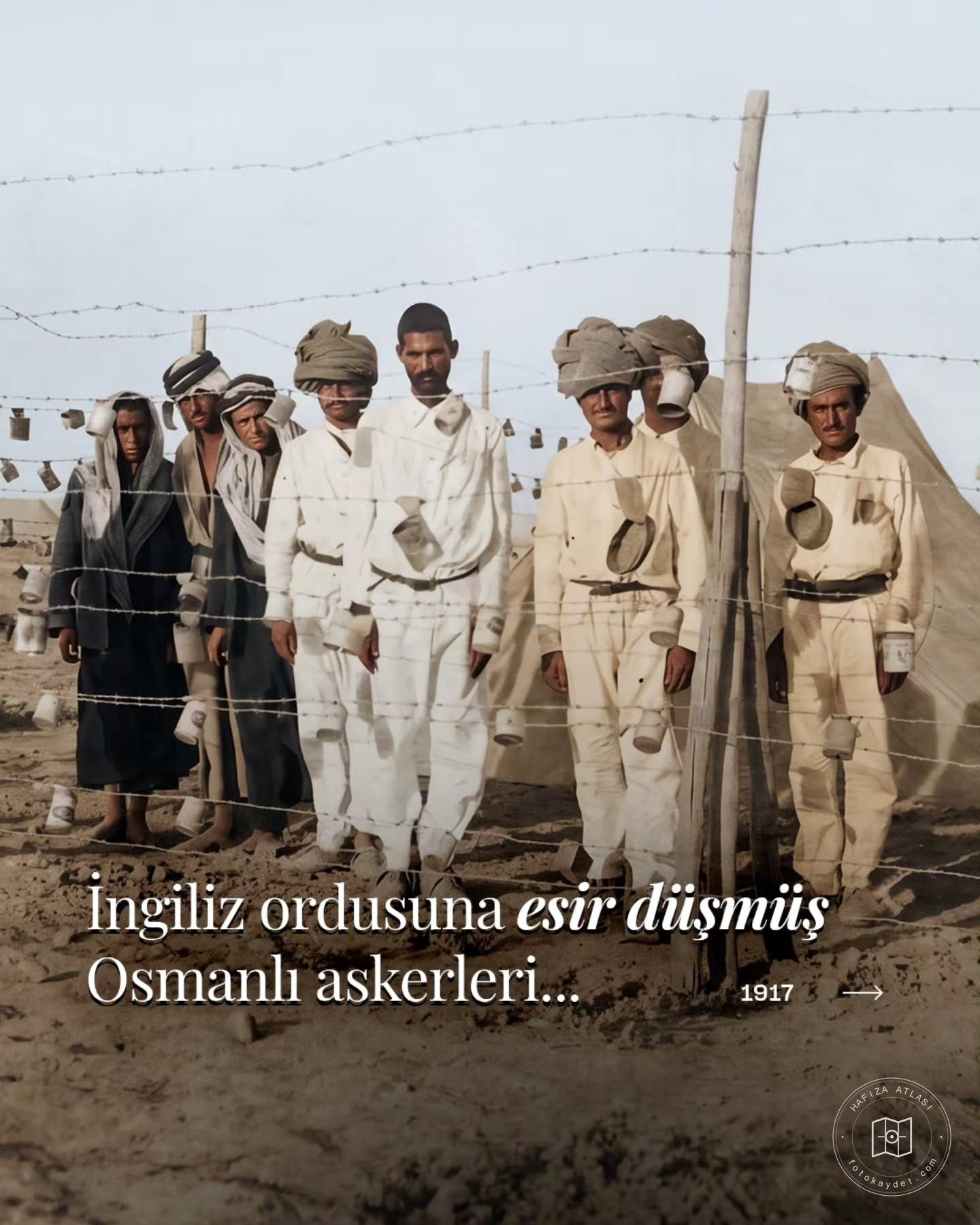 Ottoman soldiers captured by the British army