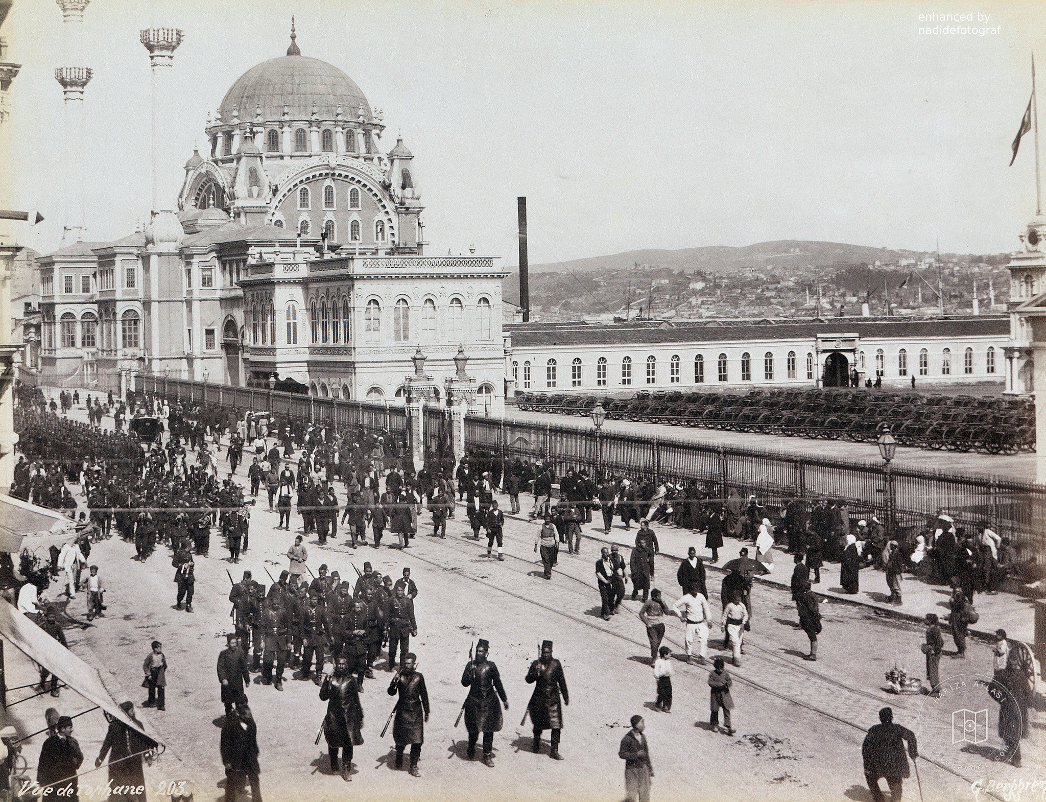 Returning from the Friday procession at Nusretiye Mosque