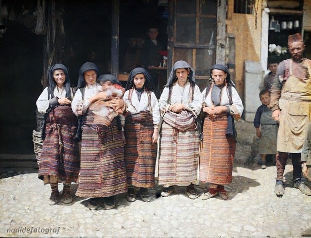 Village women from the Ohrid area, 1913