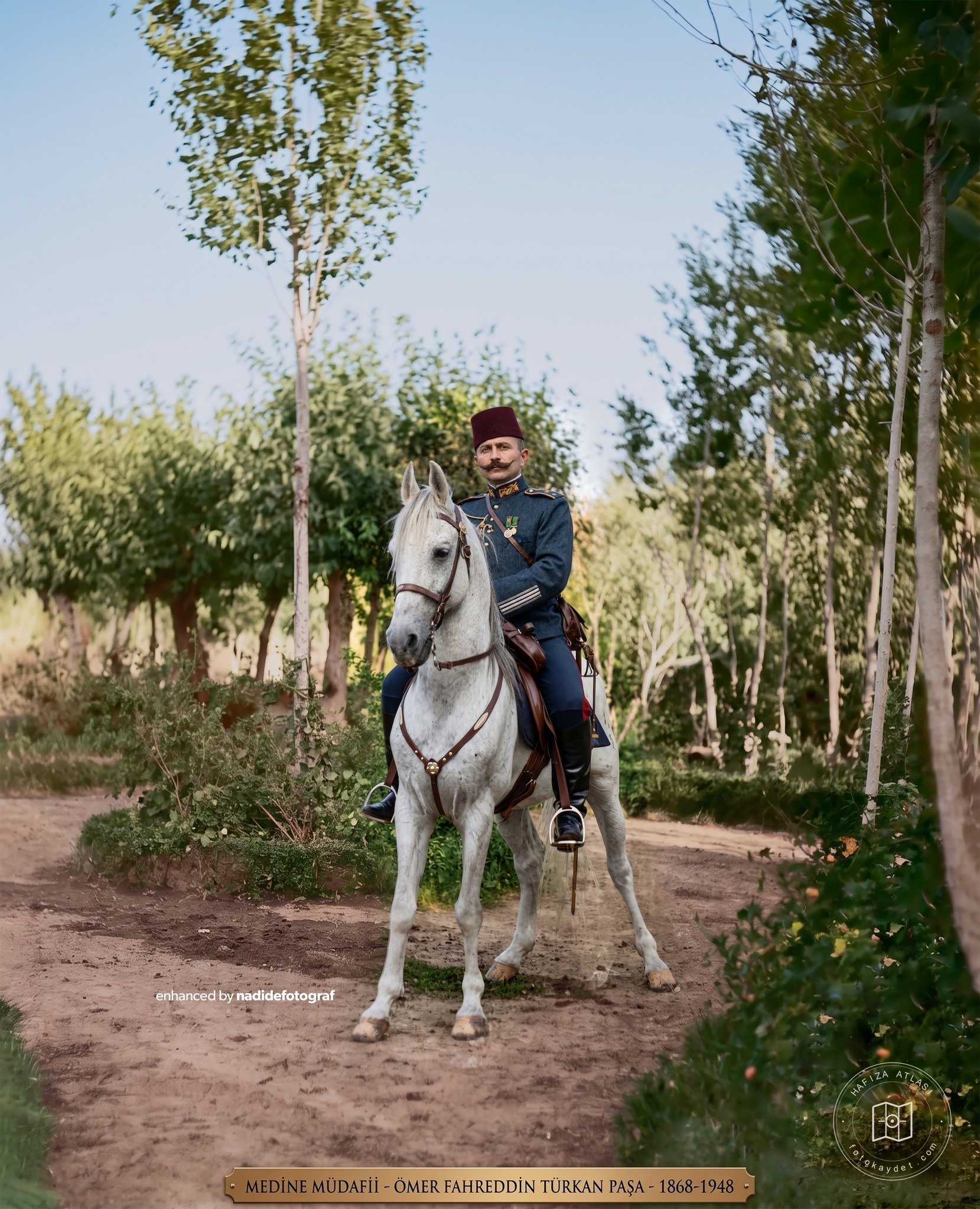 Fahreddin Paşa at üzerinde