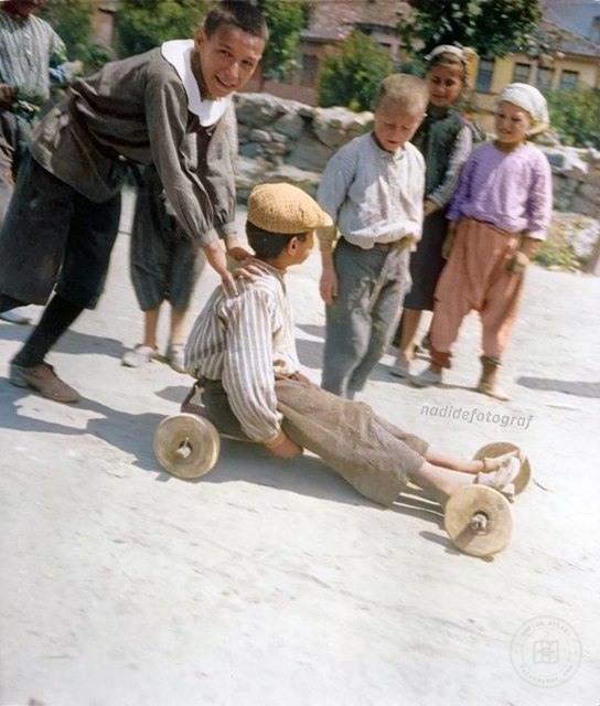 Children playing in the street