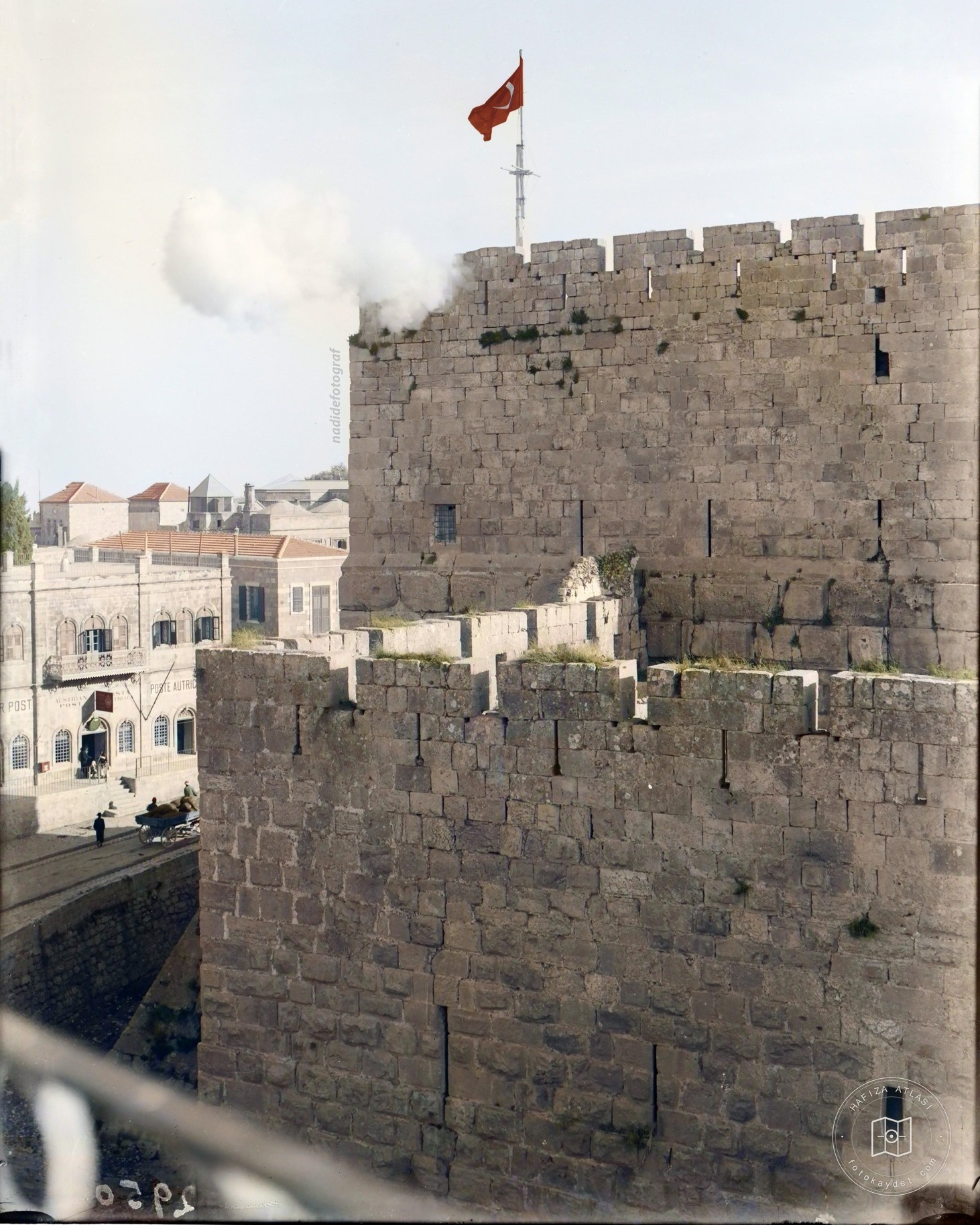 The Ramadan cannon at the Citadel of Jerusalem, 1898