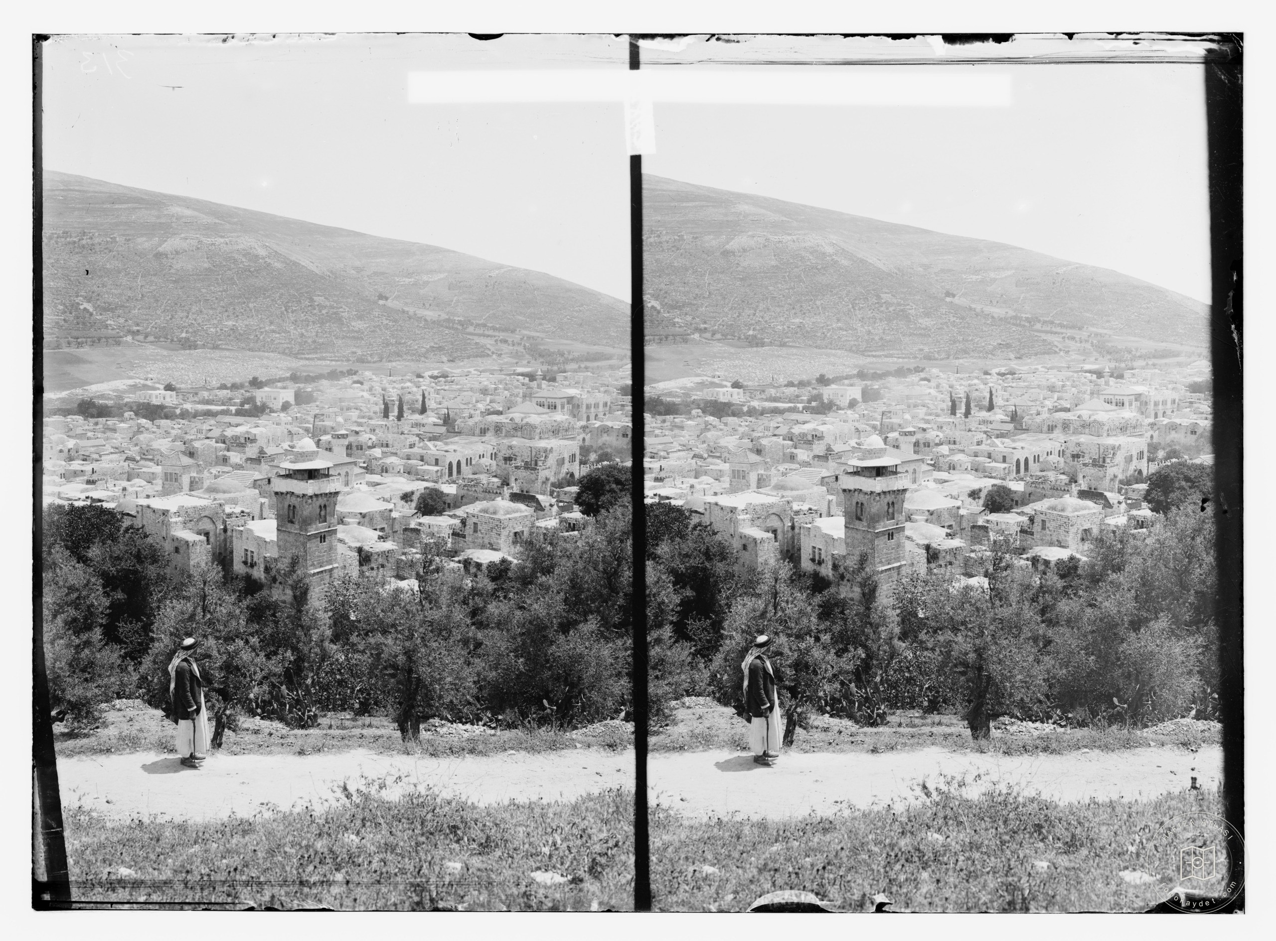 General view of Nablous and Mt. Ebal