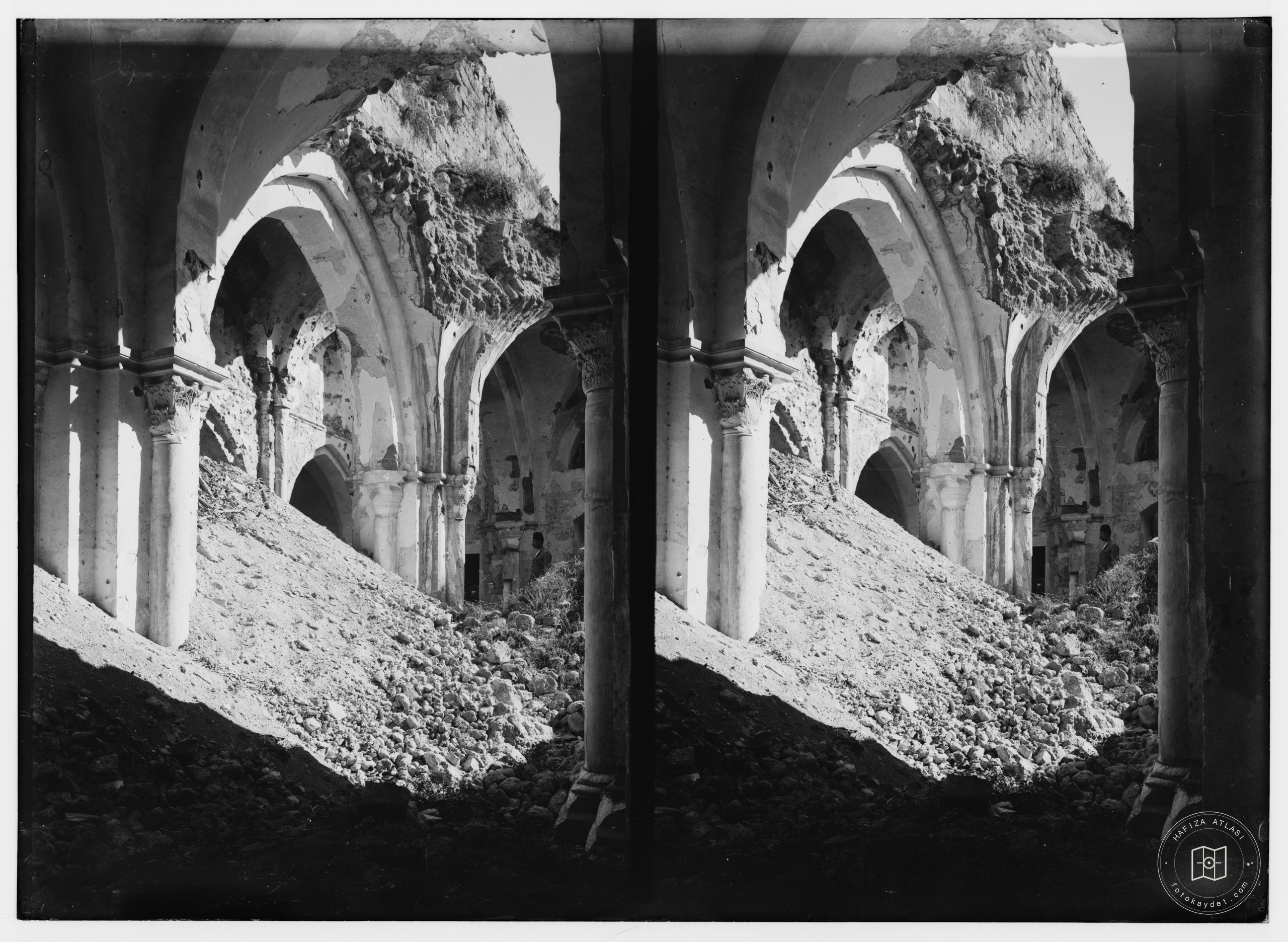 Southern Palestine. Ruined mosque at Gaza