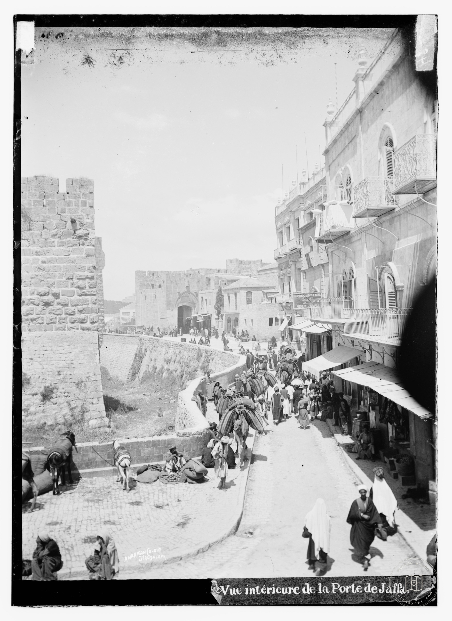 View inside Jaffa Gate