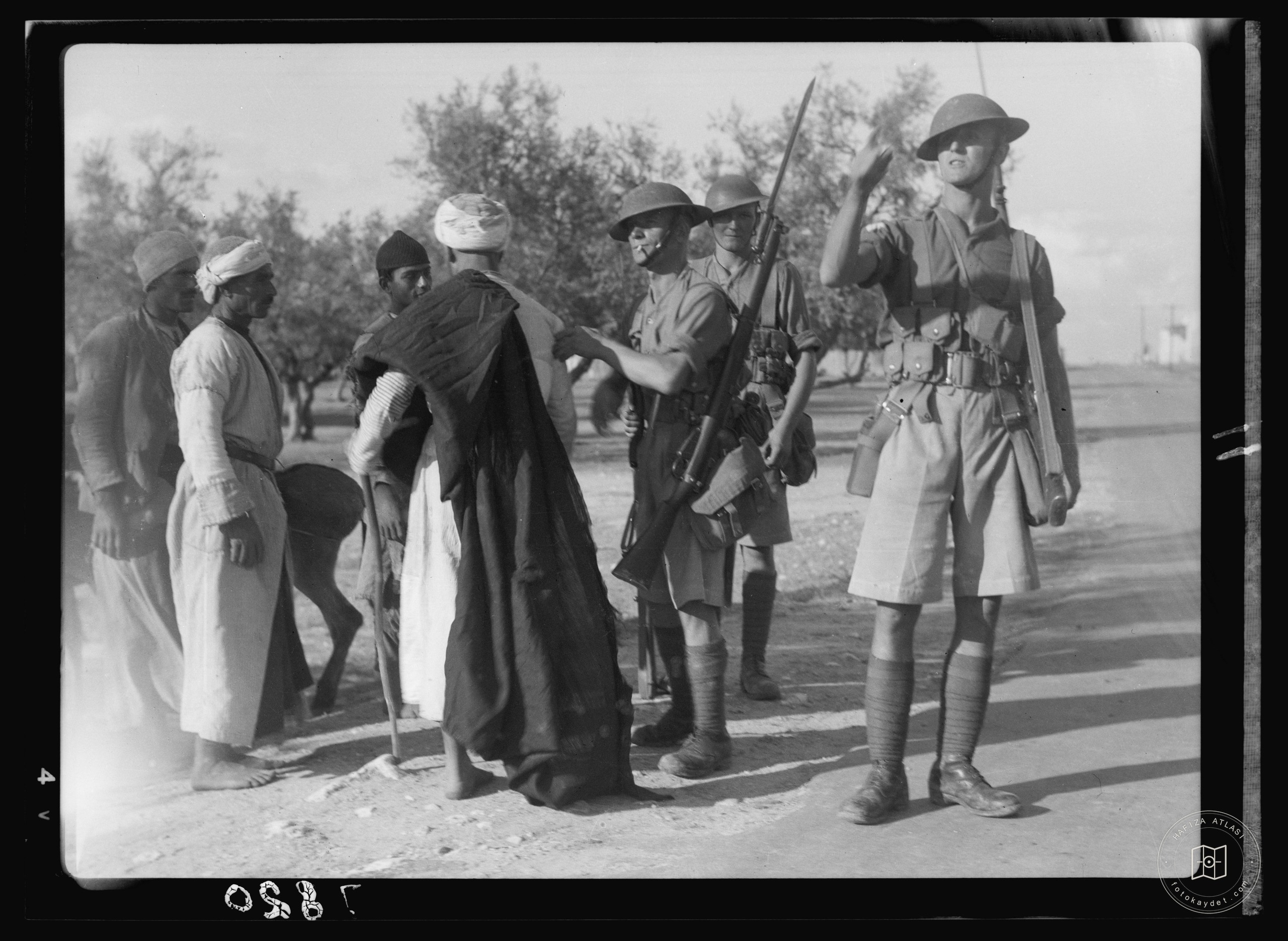 Search during a curfew in Lydda