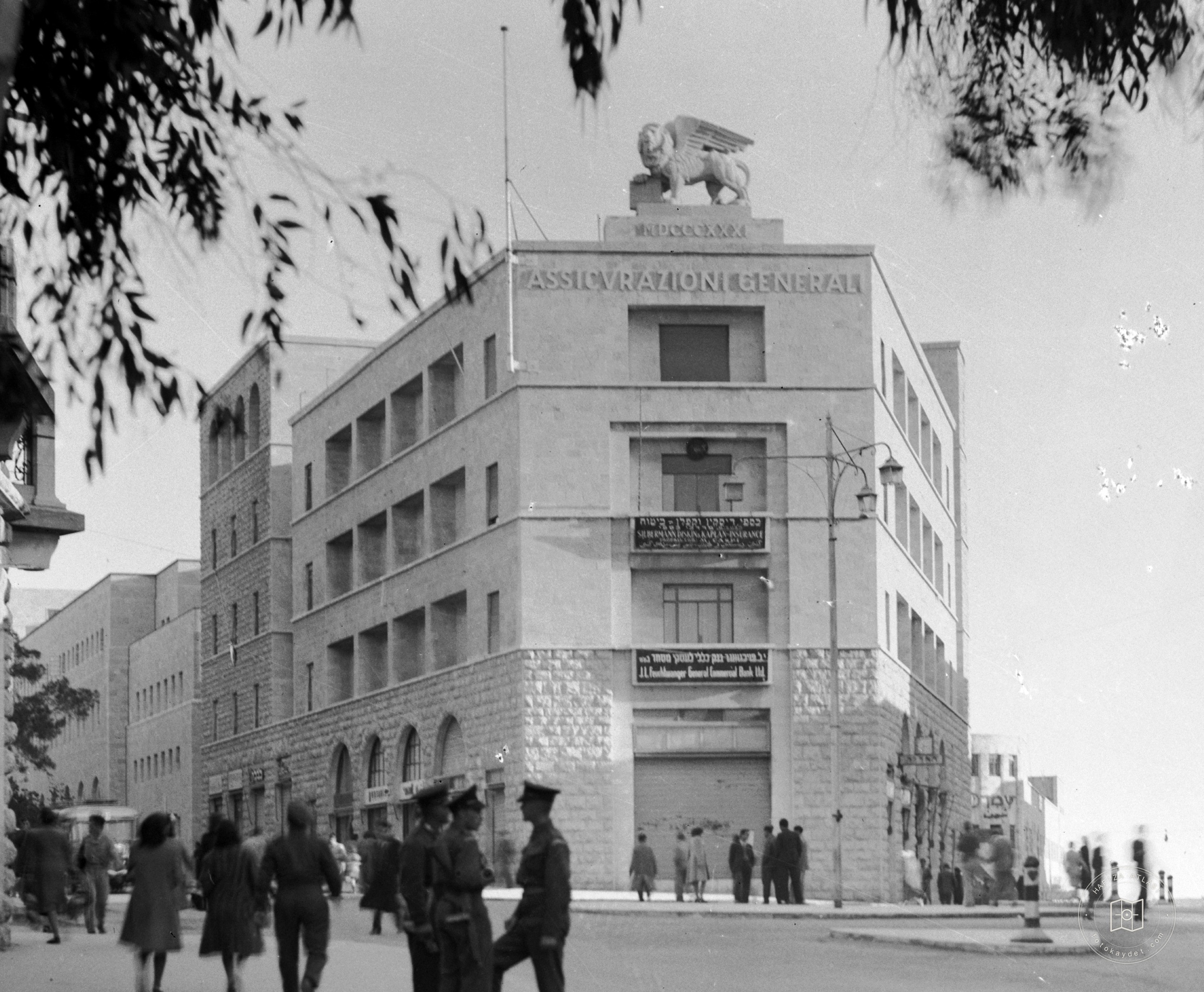 Newer Jerusalem. Assicurazioni Generali. between 1933 and 1946