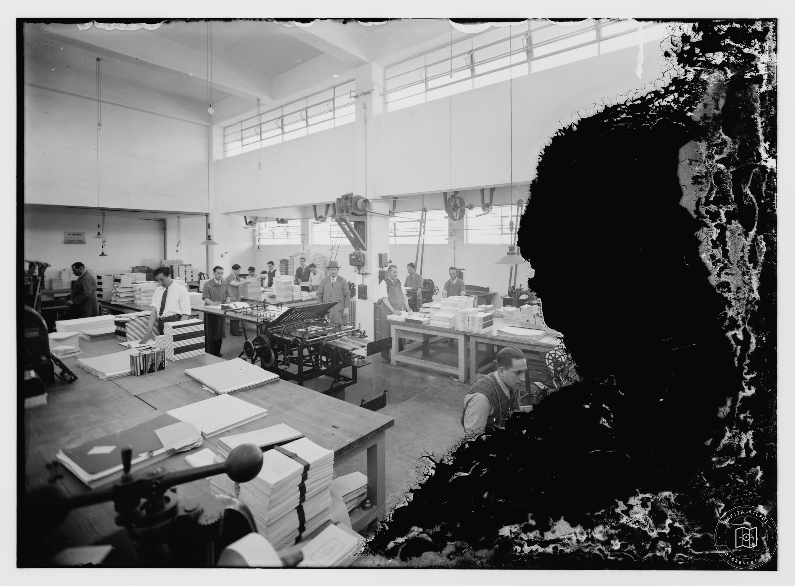 British linotype plant (Government Printing Office), Jerusalem