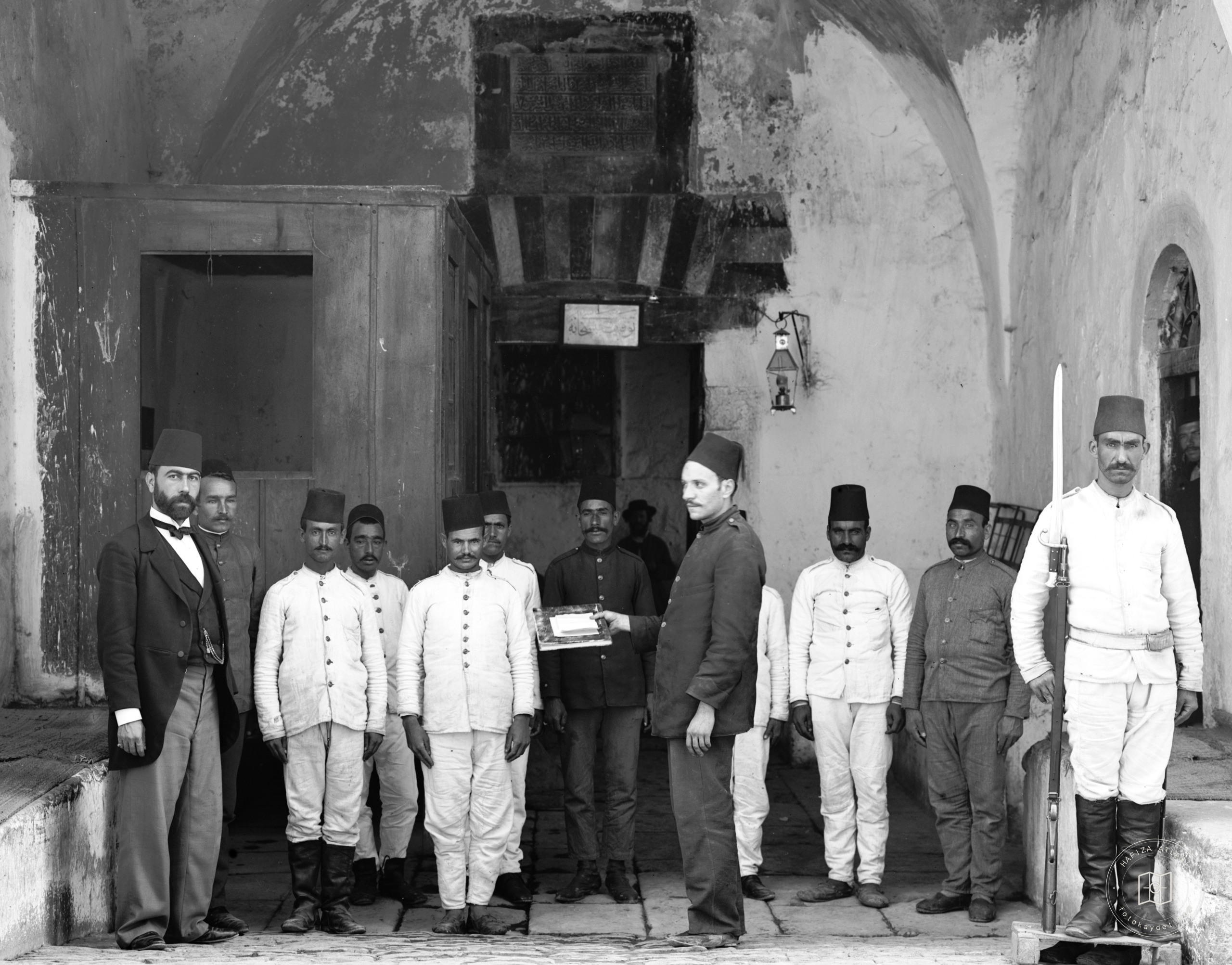 Entrance to the prison, Jerusalem. between 1898 and 1914