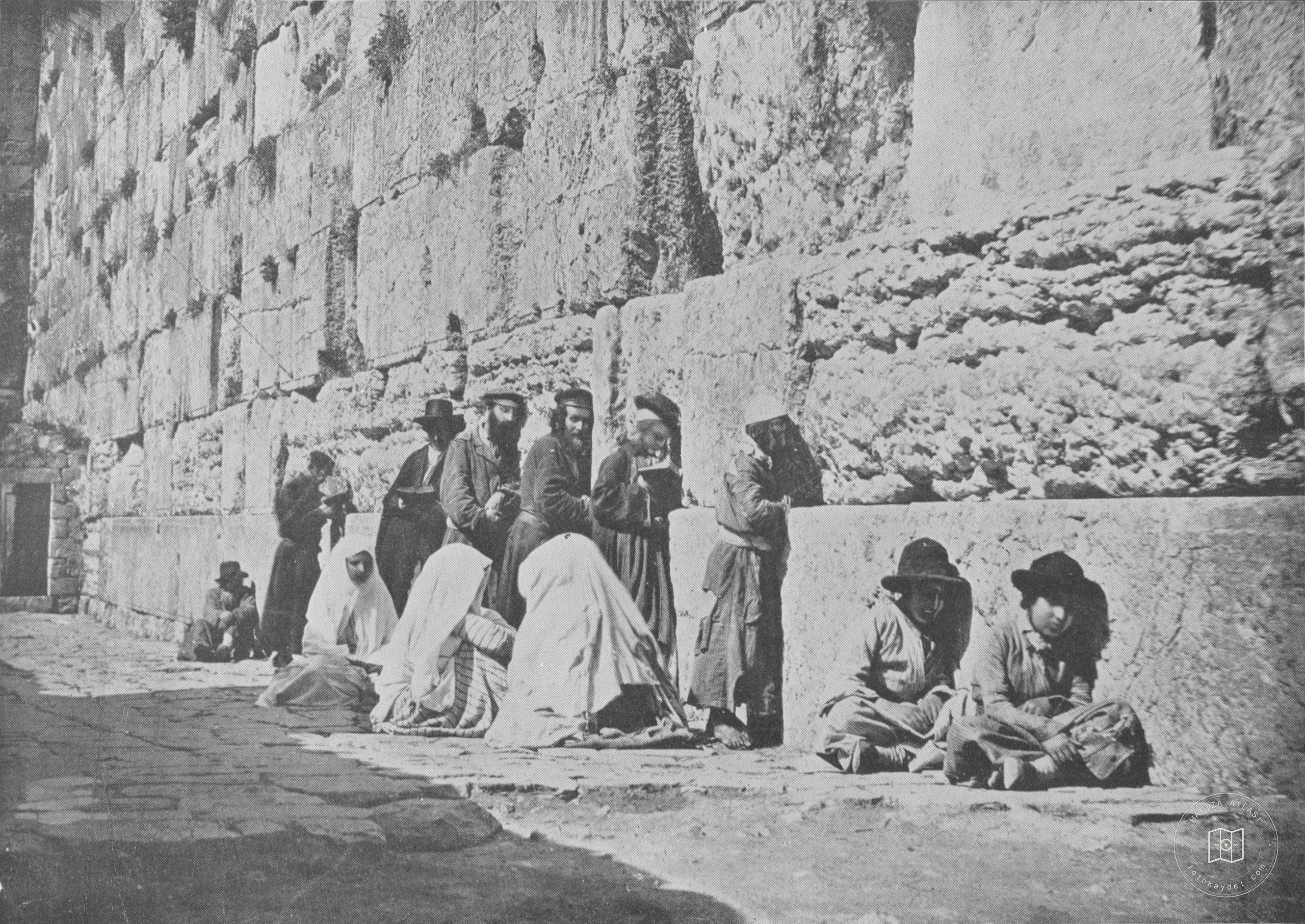 Visitors at the Western Wall, Jerusalem