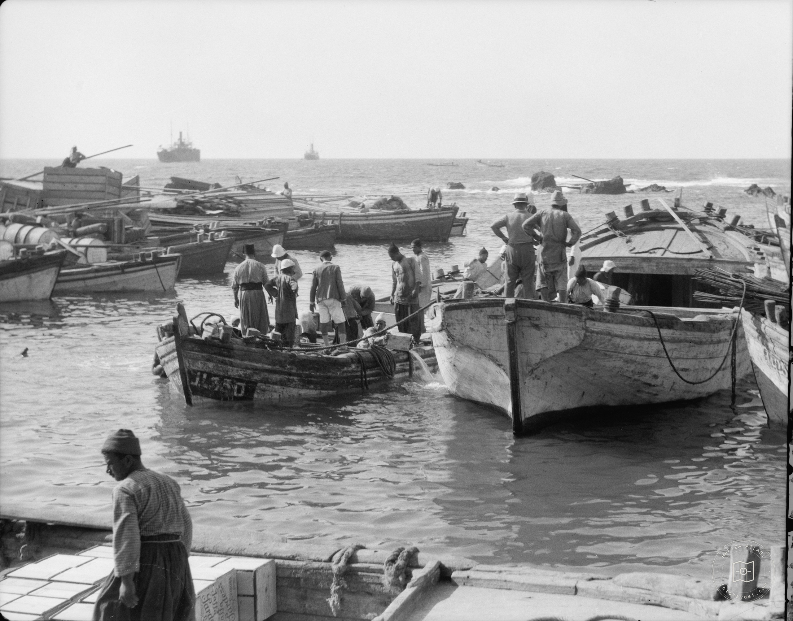 Boats along the port, Jaffa